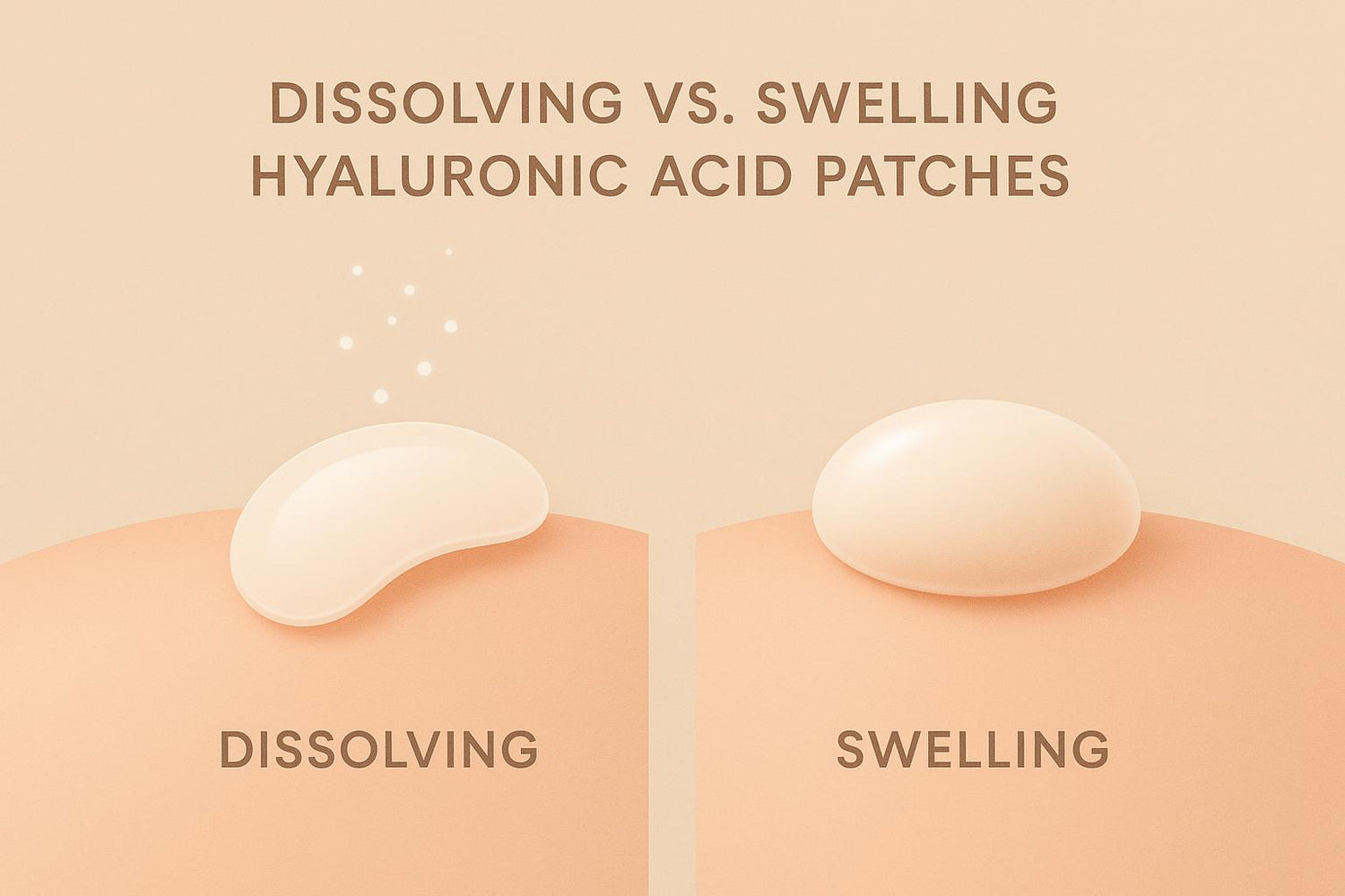 Dissolving vs. Swelling Hyaluronic Acid Patches