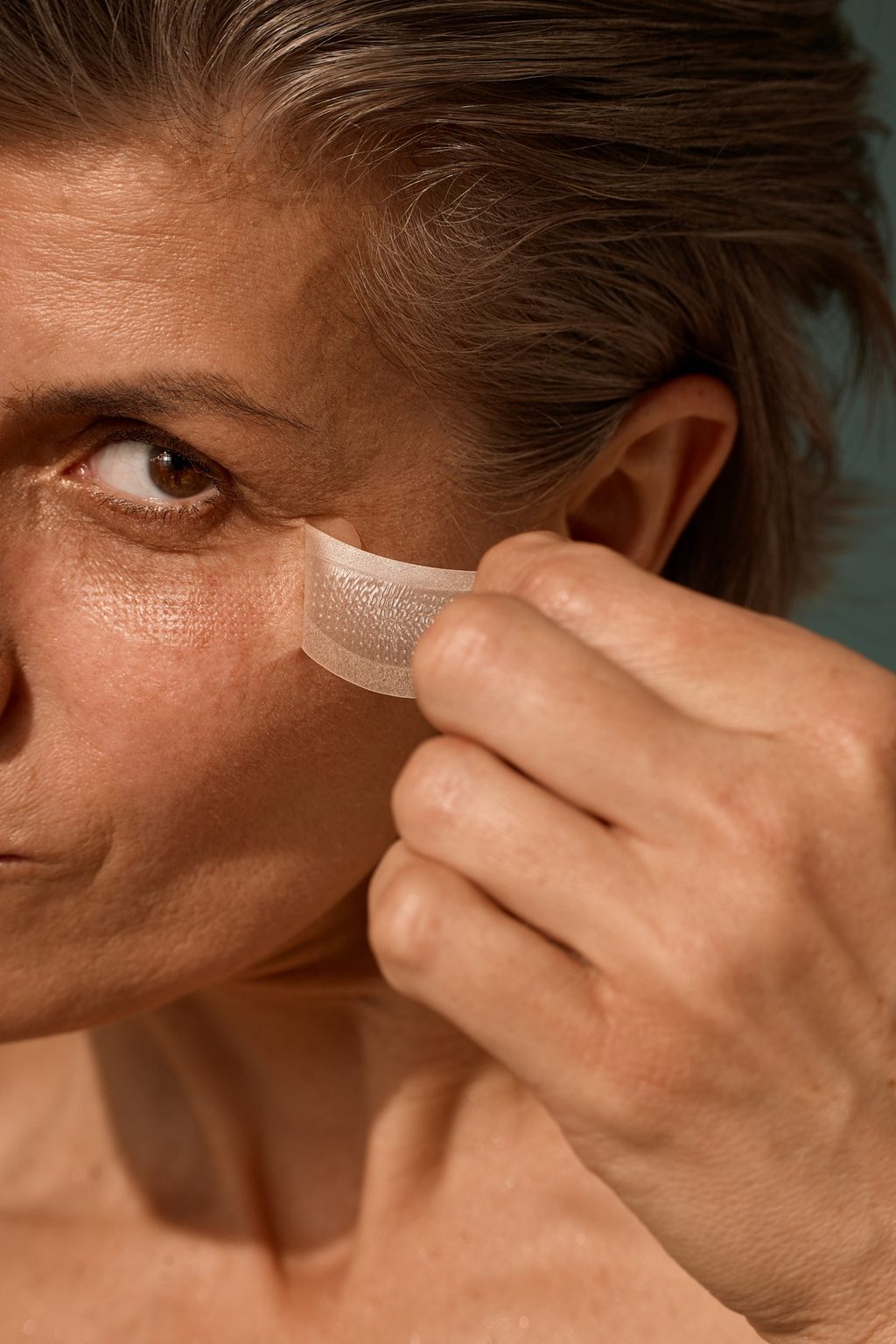 Applying a Punctual patch under the eye